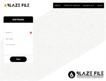 Tablet Screenshot of blazefile.com